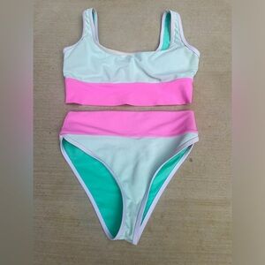 Lain Snow two piece mint + pitaya, both Medium!